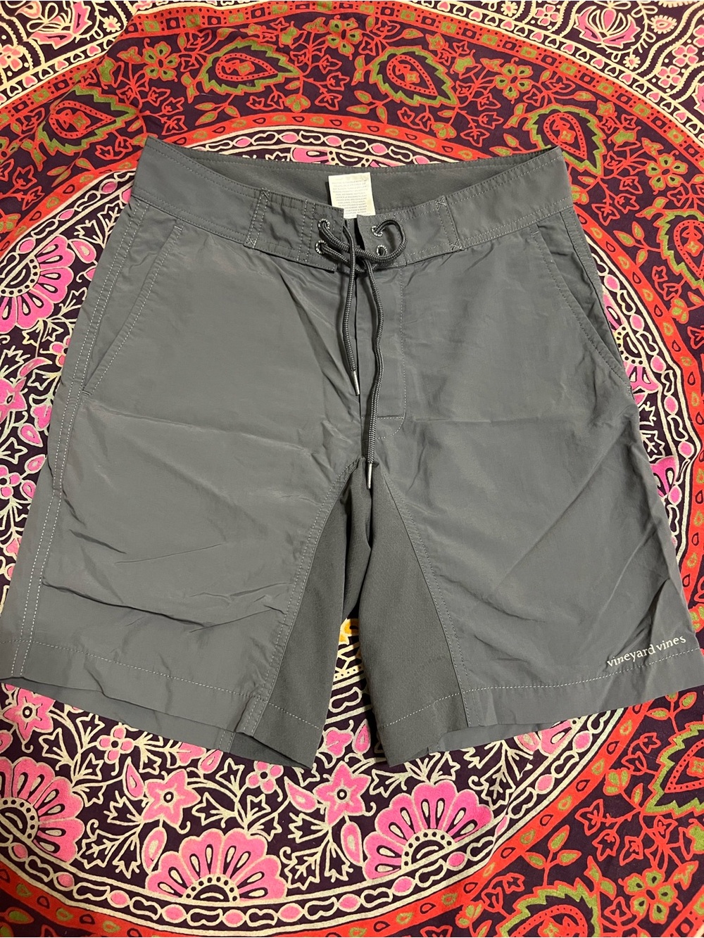 Vineyard Vines Men's Gray Drawstring Performance Shorts
